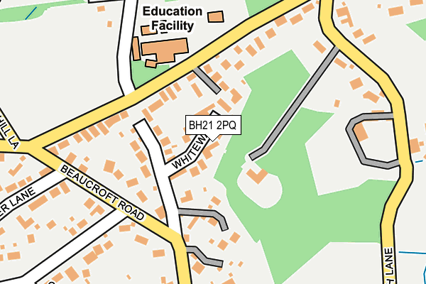 BH21 2PQ map - OS OpenMap – Local (Ordnance Survey) BH21 2PQ map - OS OpenMap – Local (Ordnance Survey)