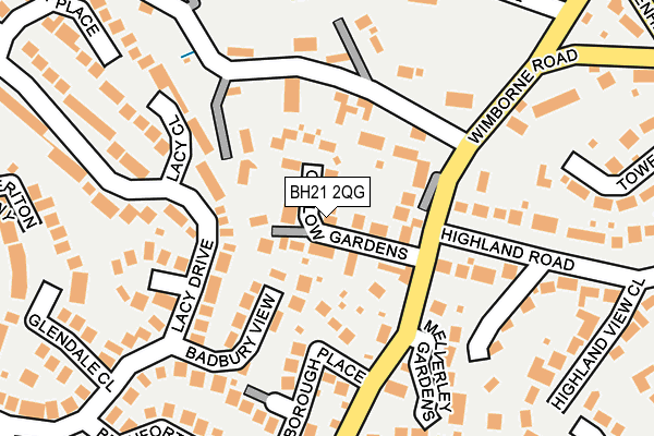 BH21 2QG map - OS OpenMap – Local (Ordnance Survey) BH21 2QG map - OS OpenMap – Local (Ordnance Survey)