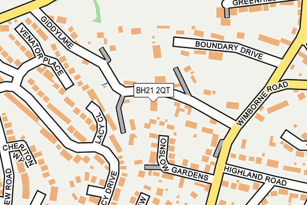 BH21 2QT map - OS OpenMap – Local (Ordnance Survey) BH21 2QT map - OS OpenMap – Local (Ordnance Survey)