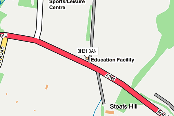 BH21 3AN map - OS OpenMap – Local (Ordnance Survey) BH21 3AN map - OS OpenMap – Local (Ordnance Survey)