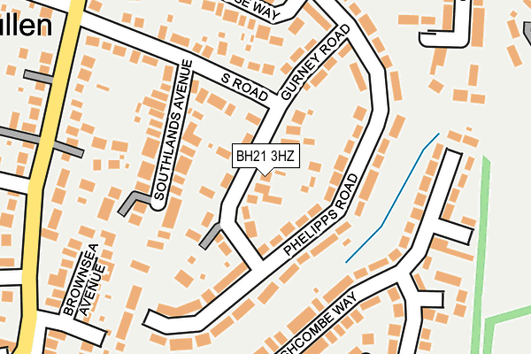 BH21 3HZ map - OS OpenMap – Local (Ordnance Survey) BH21 3HZ map - OS OpenMap – Local (Ordnance Survey)