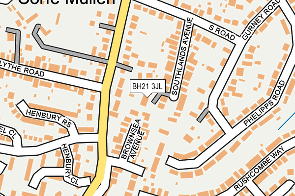 BH21 3JL map - OS OpenMap – Local (Ordnance Survey) BH21 3JL map - OS OpenMap – Local (Ordnance Survey)