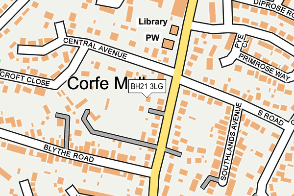 BH21 3LG map - OS OpenMap – Local (Ordnance Survey) BH21 3LG map - OS OpenMap – Local (Ordnance Survey)