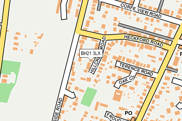 BH21 3LX map - OS OpenMap – Local (Ordnance Survey) BH21 3LX map - OS OpenMap – Local (Ordnance Survey)