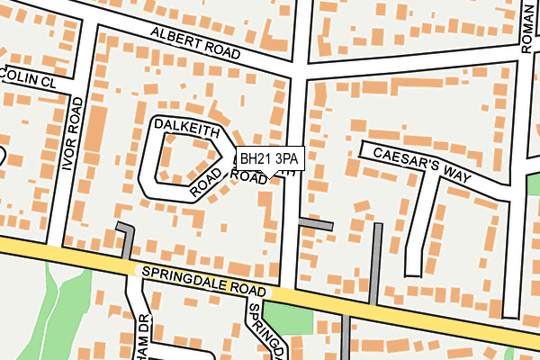 BH21 3PA map - OS OpenMap – Local (Ordnance Survey) BH21 3PA map - OS OpenMap – Local (Ordnance Survey)