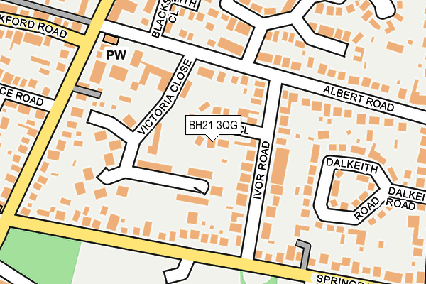BH21 3QG map - OS OpenMap – Local (Ordnance Survey) BH21 3QG map - OS OpenMap – Local (Ordnance Survey)