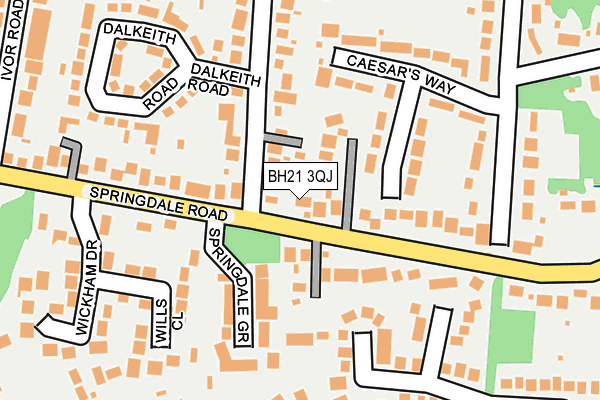 BH21 3QJ map - OS OpenMap – Local (Ordnance Survey) BH21 3QJ map - OS OpenMap – Local (Ordnance Survey)