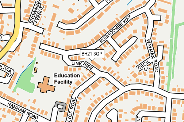 BH21 3QP map - OS OpenMap – Local (Ordnance Survey) BH21 3QP map - OS OpenMap – Local (Ordnance Survey)