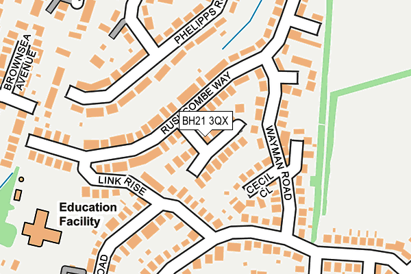 BH21 3QX map - OS OpenMap – Local (Ordnance Survey) BH21 3QX map - OS OpenMap – Local (Ordnance Survey)