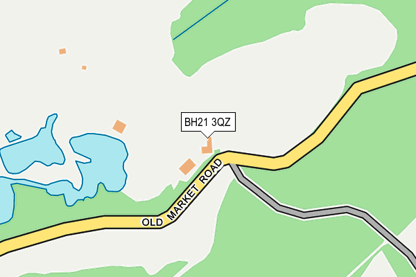 BH21 3QZ map - OS OpenMap – Local (Ordnance Survey) BH21 3QZ map - OS OpenMap – Local (Ordnance Survey)