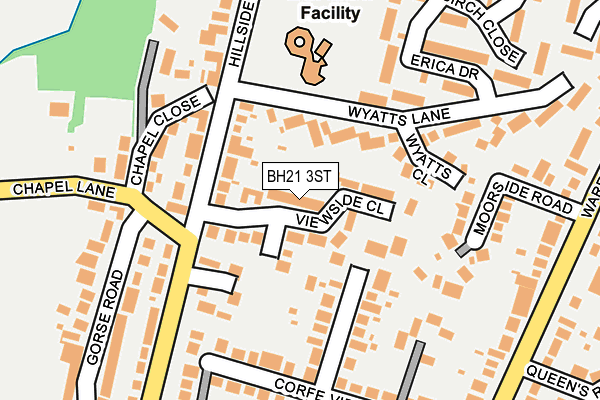 BH21 3ST map - OS OpenMap – Local (Ordnance Survey) BH21 3ST map - OS OpenMap – Local (Ordnance Survey)
