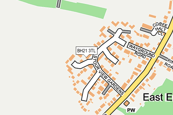 BH21 3TL map - OS OpenMap – Local (Ordnance Survey) BH21 3TL map - OS OpenMap – Local (Ordnance Survey)