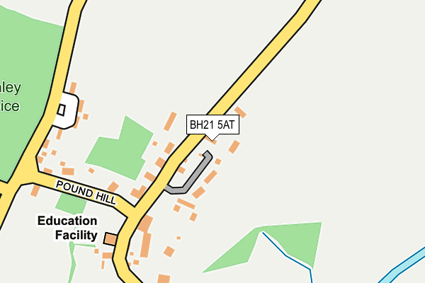 BH21 5AT map - OS OpenMap – Local (Ordnance Survey) BH21 5AT map - OS OpenMap – Local (Ordnance Survey)