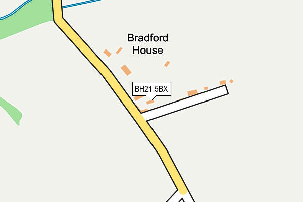BH21 5BX map - OS OpenMap – Local (Ordnance Survey) BH21 5BX map - OS OpenMap – Local (Ordnance Survey)
