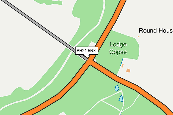 BH21 5NX map - OS OpenMap – Local (Ordnance Survey) BH21 5NX map - OS OpenMap – Local (Ordnance Survey)