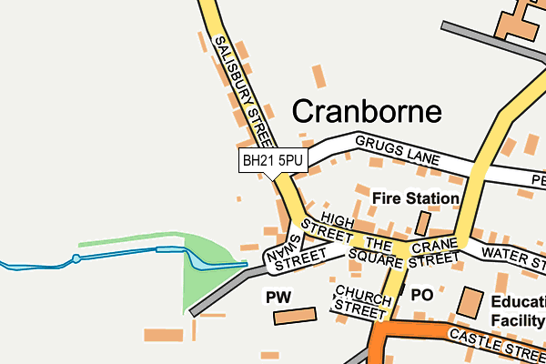 BH21 5PU map - OS OpenMap – Local (Ordnance Survey) BH21 5PU map - OS OpenMap – Local (Ordnance Survey)