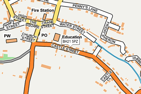 BH21 5PZ map - OS OpenMap – Local (Ordnance Survey) BH21 5PZ map - OS OpenMap – Local (Ordnance Survey)