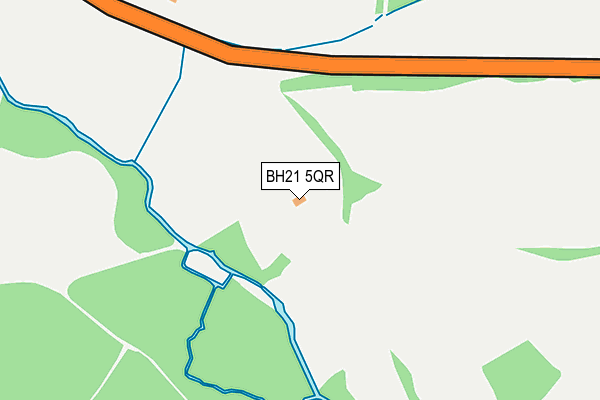 BH21 5QR map - OS OpenMap – Local (Ordnance Survey) BH21 5QR map - OS OpenMap – Local (Ordnance Survey)
