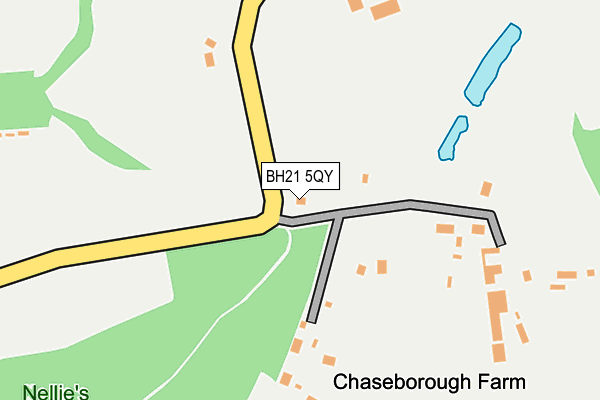 BH21 5QY map - OS OpenMap – Local (Ordnance Survey) BH21 5QY map - OS OpenMap – Local (Ordnance Survey)