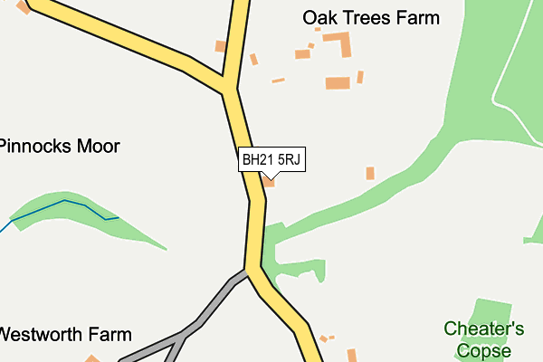 BH21 5RJ map - OS OpenMap – Local (Ordnance Survey) BH21 5RJ map - OS OpenMap – Local (Ordnance Survey)