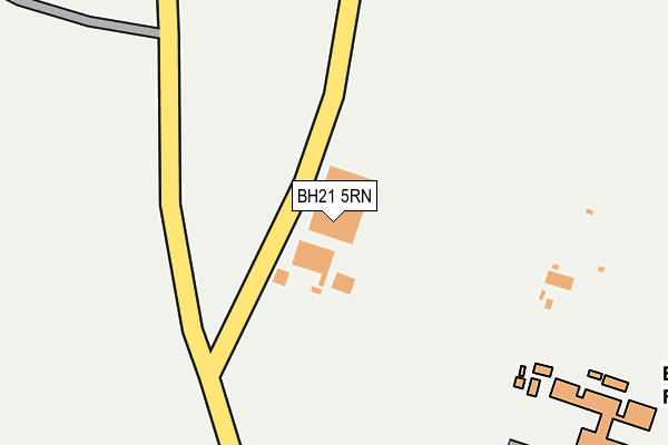 BH21 5RN map - OS OpenMap – Local (Ordnance Survey) BH21 5RN map - OS OpenMap – Local (Ordnance Survey)