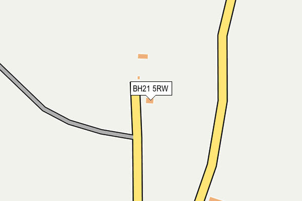 BH21 5RW map - OS OpenMap – Local (Ordnance Survey) BH21 5RW map - OS OpenMap – Local (Ordnance Survey)