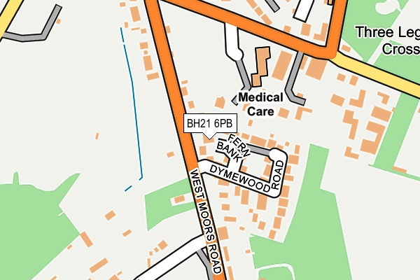BH21 6PB map - OS OpenMap – Local (Ordnance Survey) BH21 6PB map - OS OpenMap – Local (Ordnance Survey)