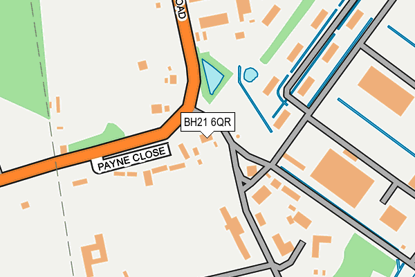BH21 6QR map - OS OpenMap – Local (Ordnance Survey) BH21 6QR map - OS OpenMap – Local (Ordnance Survey)