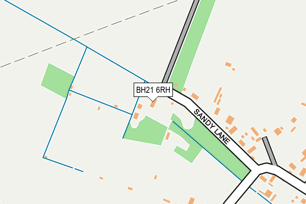 BH21 6RH map - OS OpenMap – Local (Ordnance Survey) BH21 6RH map - OS OpenMap – Local (Ordnance Survey)