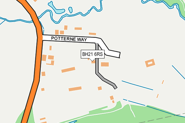BH21 6RS map - OS OpenMap – Local (Ordnance Survey) BH21 6RS map - OS OpenMap – Local (Ordnance Survey)