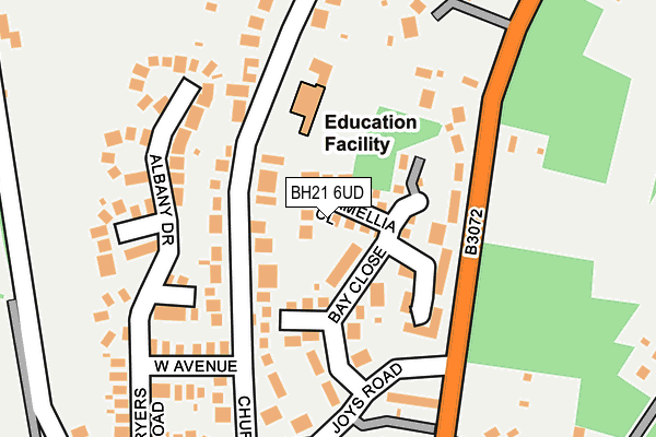 BH21 6UD map - OS OpenMap – Local (Ordnance Survey) BH21 6UD map - OS OpenMap – Local (Ordnance Survey)