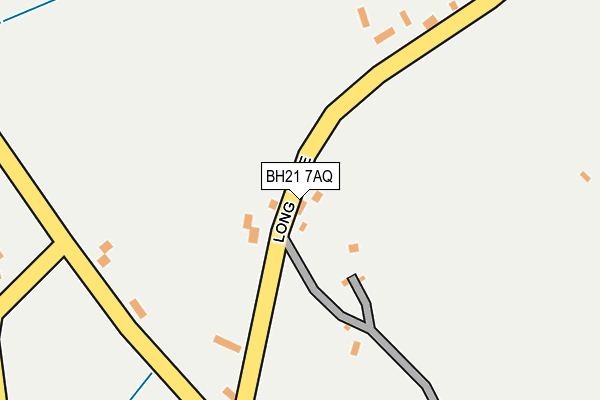 BH21 7AQ map - OS OpenMap – Local (Ordnance Survey)