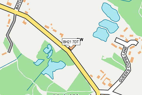 BH21 7DT map - OS OpenMap – Local (Ordnance Survey) BH21 7DT map - OS OpenMap – Local (Ordnance Survey)