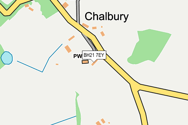 BH21 7EY map - OS OpenMap – Local (Ordnance Survey) BH21 7EY map - OS OpenMap – Local (Ordnance Survey)