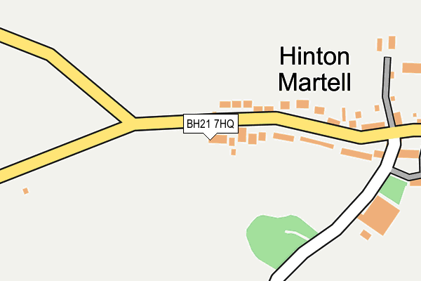 BH21 7HQ map - OS OpenMap – Local (Ordnance Survey) BH21 7HQ map - OS OpenMap – Local (Ordnance Survey)