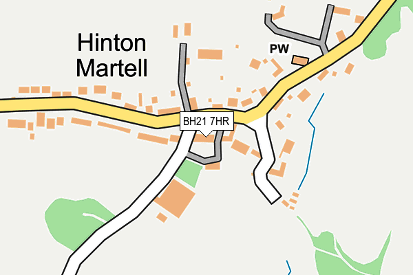 BH21 7HR map - OS OpenMap – Local (Ordnance Survey) BH21 7HR map - OS OpenMap – Local (Ordnance Survey)