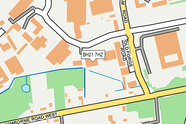 BH21 7HZ map - OS OpenMap – Local (Ordnance Survey) BH21 7HZ map - OS OpenMap – Local (Ordnance Survey)