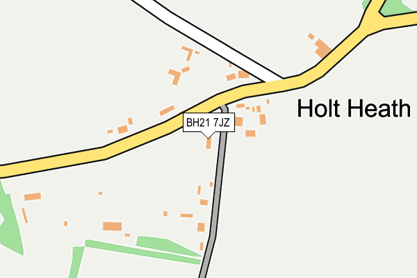 BH21 7JZ map - OS OpenMap – Local (Ordnance Survey) BH21 7JZ map - OS OpenMap – Local (Ordnance Survey)