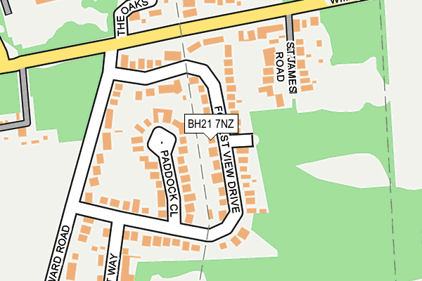 BH21 7NZ map - OS OpenMap – Local (Ordnance Survey) BH21 7NZ map - OS OpenMap – Local (Ordnance Survey)