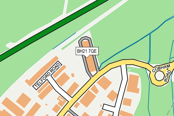 BH21 7QE map - OS OpenMap – Local (Ordnance Survey) BH21 7QE map - OS OpenMap – Local (Ordnance Survey)