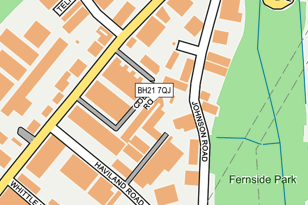 BH21 7QJ map - OS OpenMap – Local (Ordnance Survey) BH21 7QJ map - OS OpenMap – Local (Ordnance Survey)
