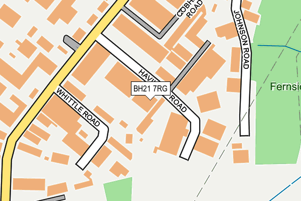 BH21 7RG map - OS OpenMap – Local (Ordnance Survey) BH21 7RG map - OS OpenMap – Local (Ordnance Survey)