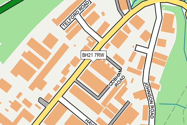 BH21 7RW map - OS OpenMap – Local (Ordnance Survey) BH21 7RW map - OS OpenMap – Local (Ordnance Survey)