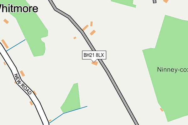 BH21 8LX map - OS OpenMap – Local (Ordnance Survey) BH21 8LX map - OS OpenMap – Local (Ordnance Survey)