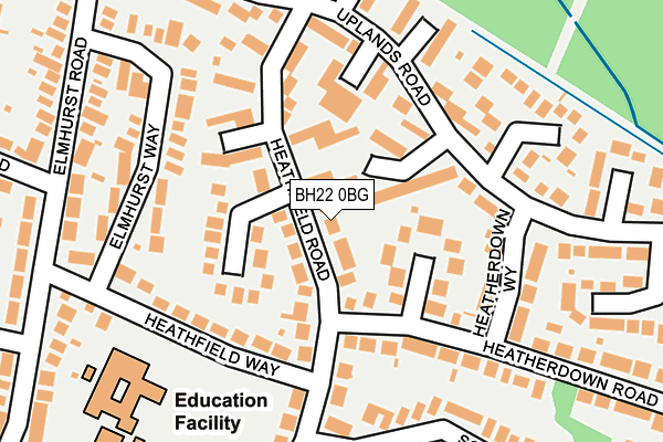 BH22 0BG map - OS OpenMap – Local (Ordnance Survey) BH22 0BG map - OS OpenMap – Local (Ordnance Survey)