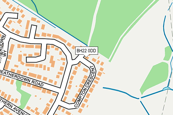 BH22 0DD map - OS OpenMap – Local (Ordnance Survey) BH22 0DD map - OS OpenMap – Local (Ordnance Survey)