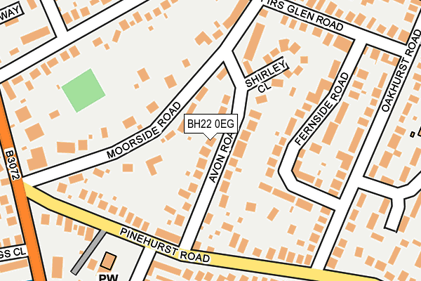 BH22 0EG map - OS OpenMap – Local (Ordnance Survey) BH22 0EG map - OS OpenMap – Local (Ordnance Survey)