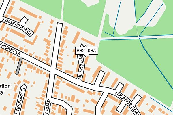BH22 0HA map - OS OpenMap – Local (Ordnance Survey) BH22 0HA map - OS OpenMap – Local (Ordnance Survey)
