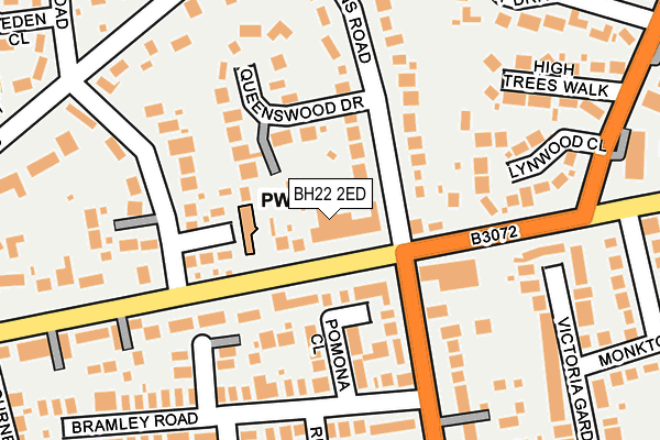 BH22 2ED map - OS OpenMap – Local (Ordnance Survey) BH22 2ED map - OS OpenMap – Local (Ordnance Survey)