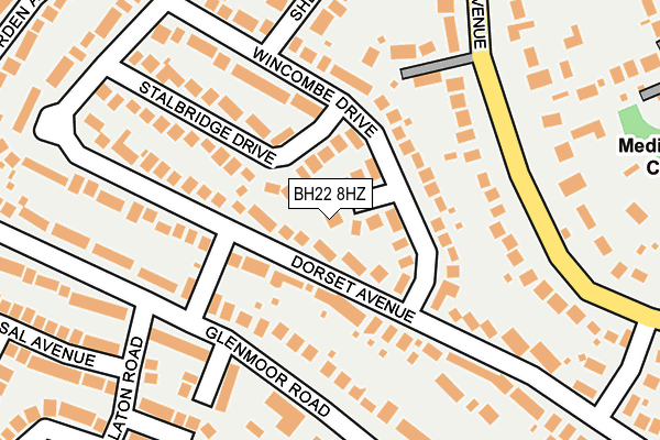 BH22 8HZ map - OS OpenMap – Local (Ordnance Survey) BH22 8HZ map - OS OpenMap – Local (Ordnance Survey)